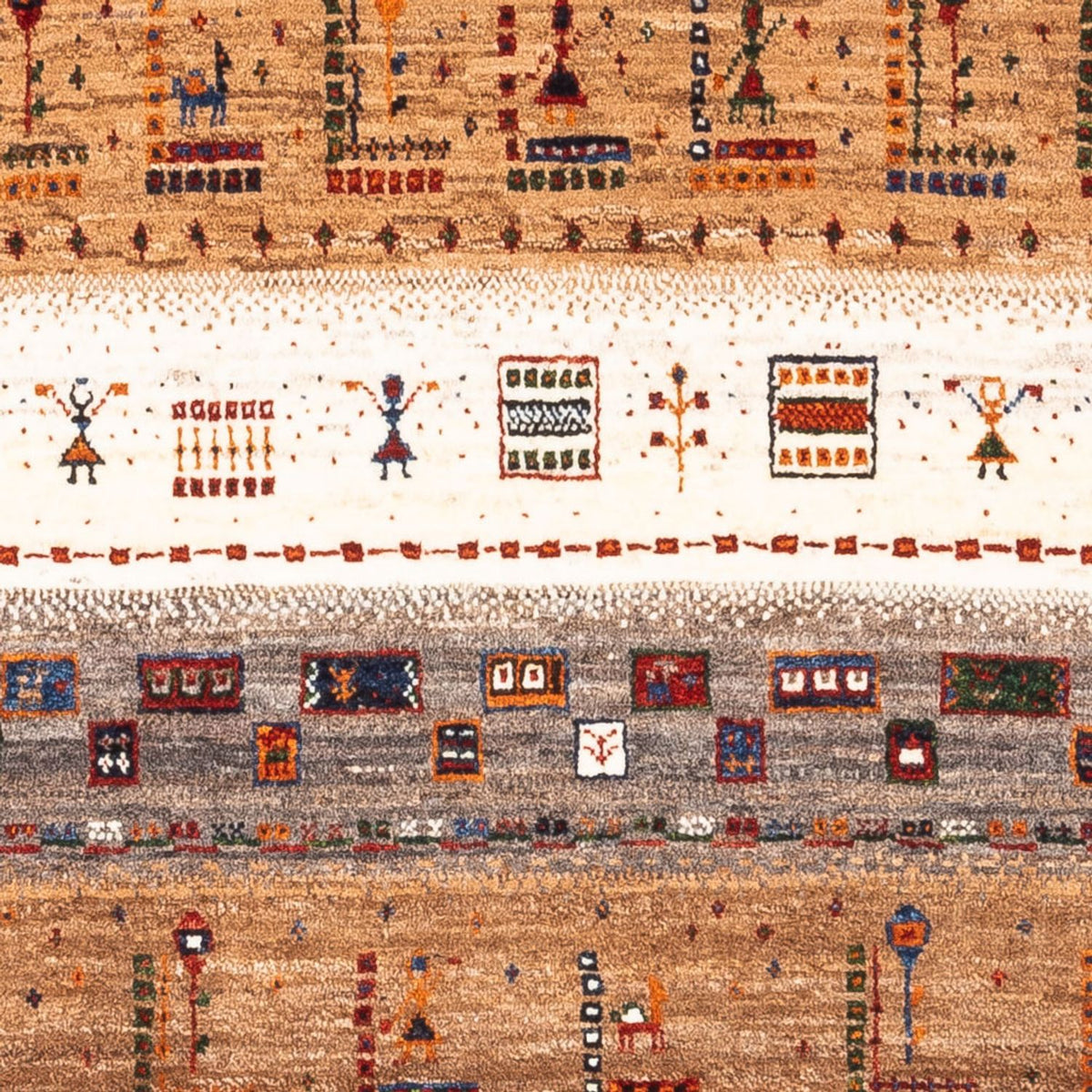 Gabbeh Tapijt - Loribaft Perzisch - Koninklijke - 124 x 85 cm - veelkleurig