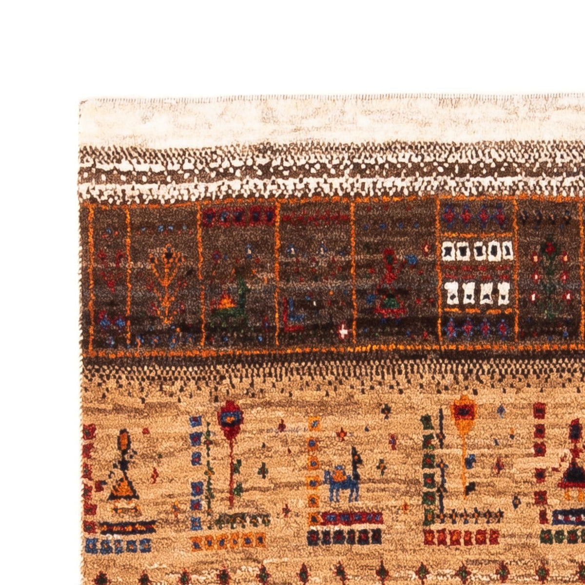 Gabbeh Tapijt - Loribaft Perzisch - Koninklijke - 124 x 85 cm - veelkleurig