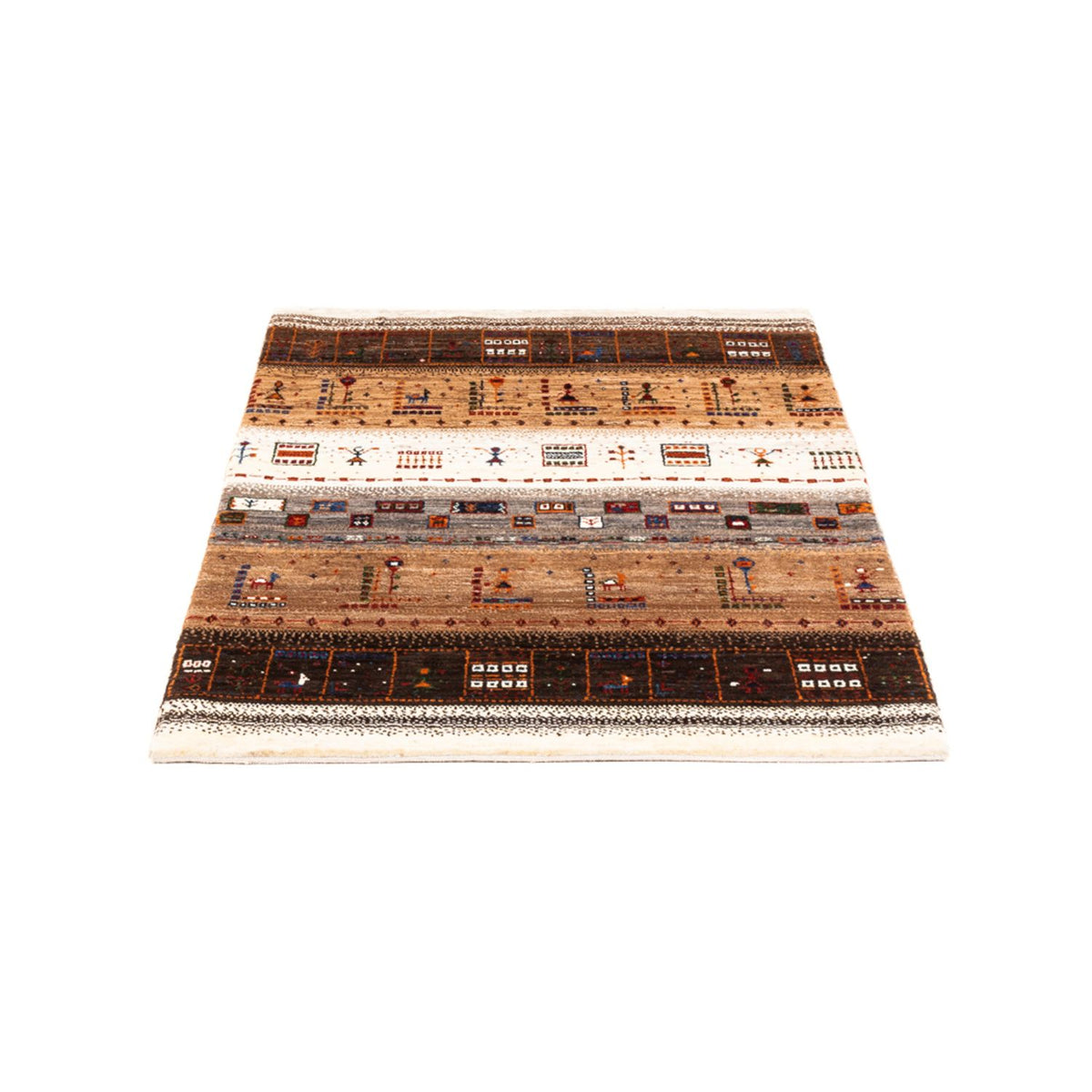 Gabbeh Tapijt - Loribaft Perzisch - Koninklijke - 124 x 85 cm - veelkleurig