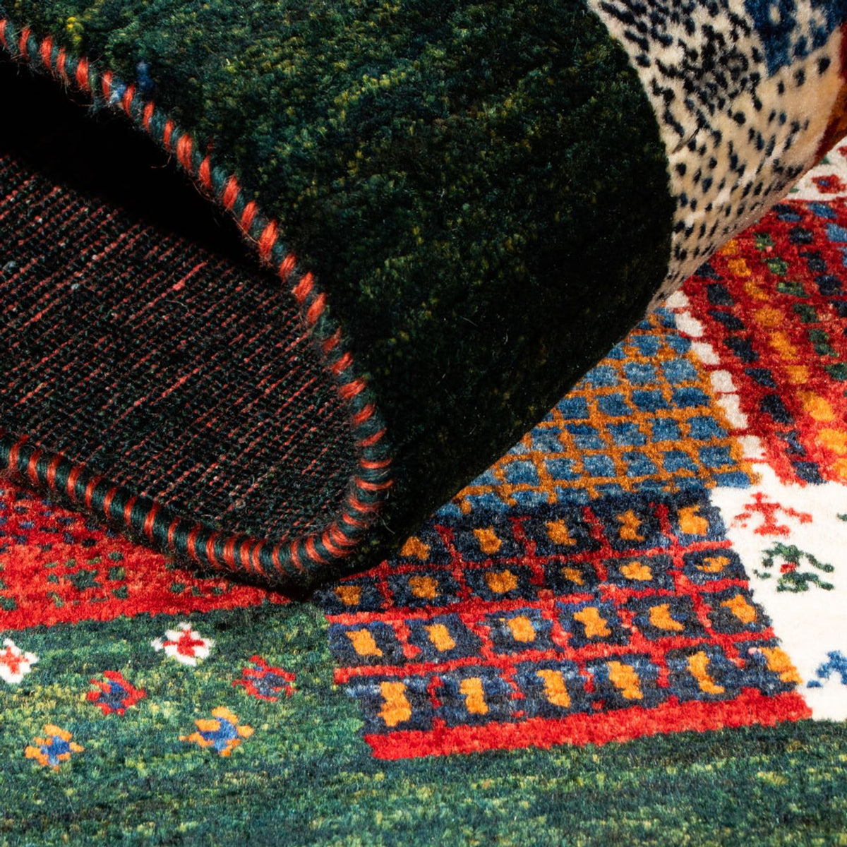 Gabbeh Tapijt - Loribaft Perzisch - Koninklijke - 133 x 83 cm - veelkleurig