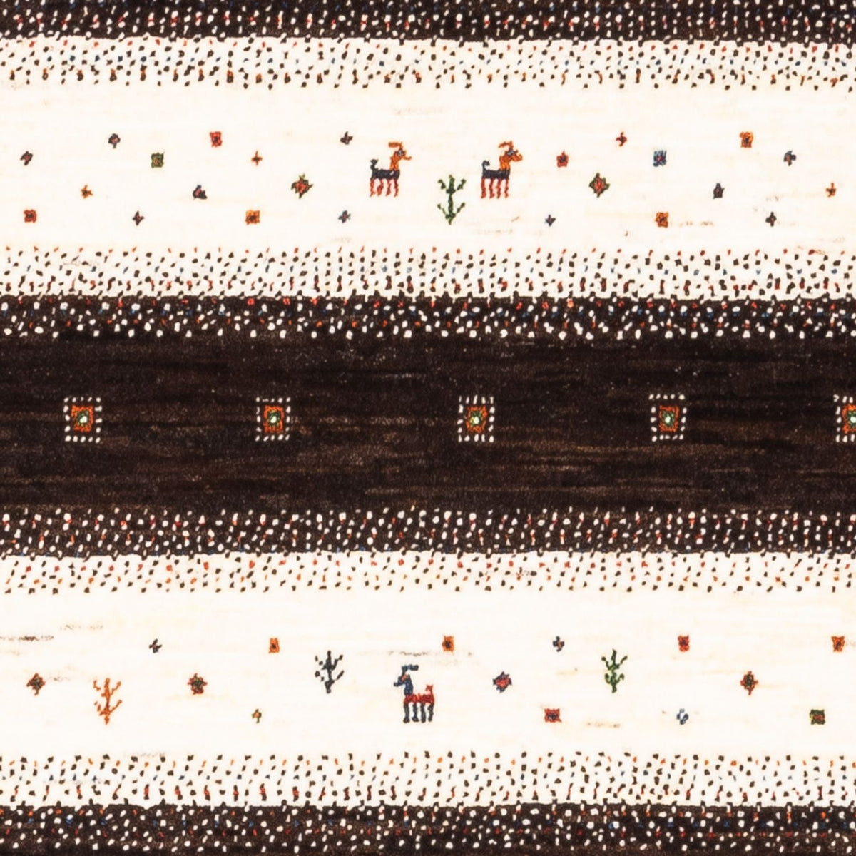 Gabbeh Tapijt - Loribaft Perzisch - Koninklijke - 136 x 84 cm - veelkleurig