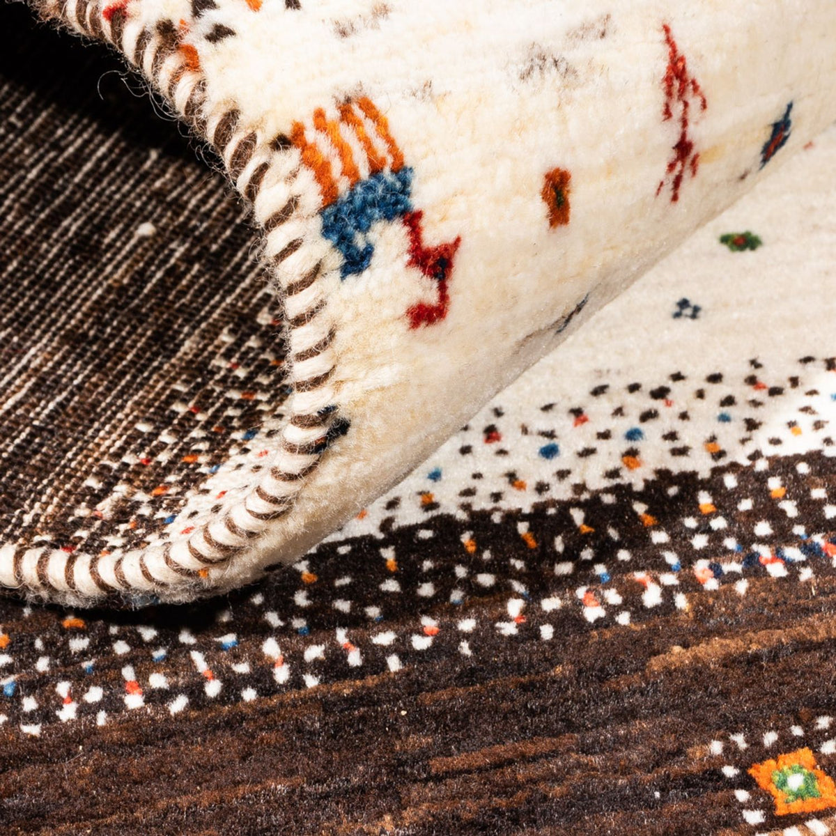 Gabbeh Tapijt - Loribaft Perzisch - Koninklijke - 136 x 84 cm - veelkleurig