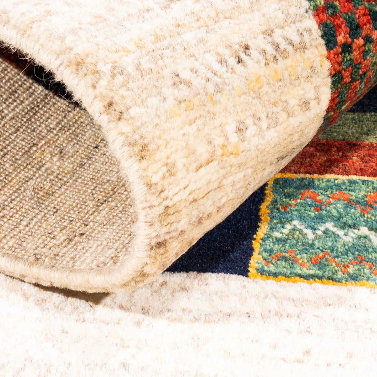 Gabbeh Tapijt - Loribaft Perzisch - Koninklijke - 114 x 85 cm - veelkleurig