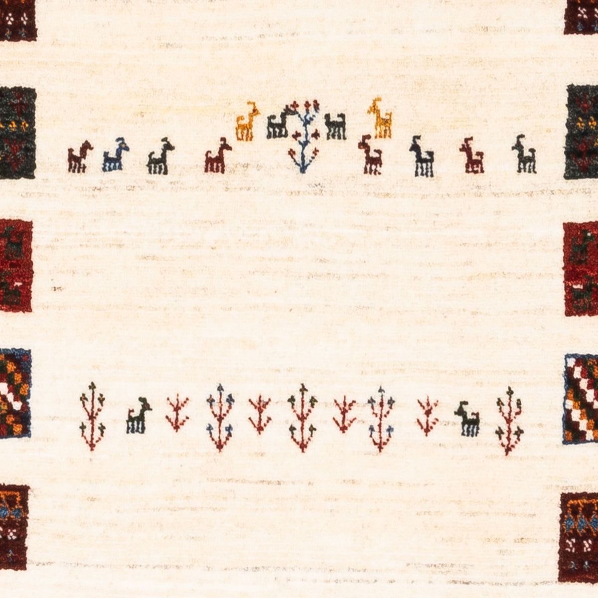 Gabbeh Tapijt - Loribaft Perzisch - Koninklijke - 132 x 84 cm - veelkleurig