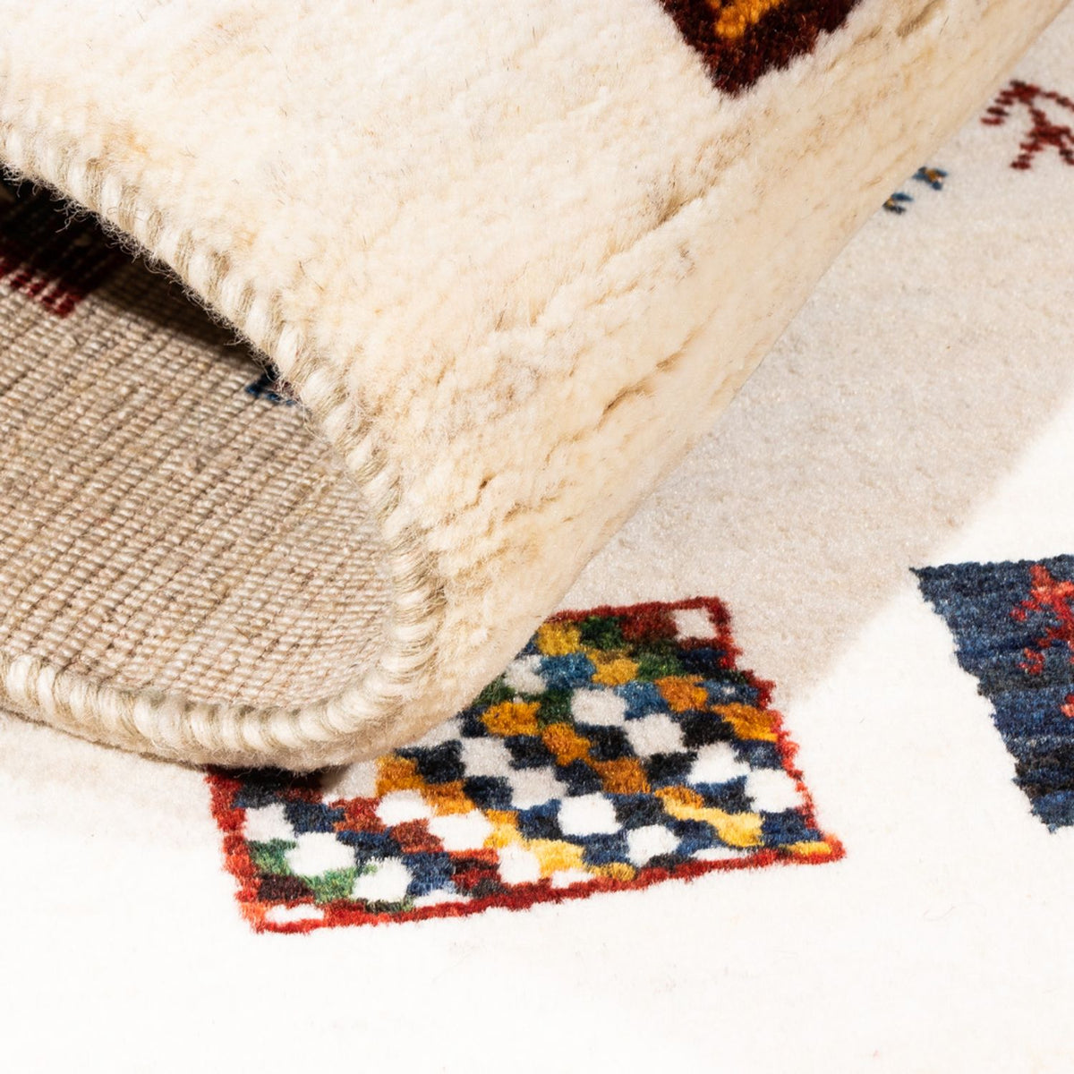 Gabbeh Tapijt - Loribaft Perzisch - Koninklijke - 132 x 84 cm - veelkleurig