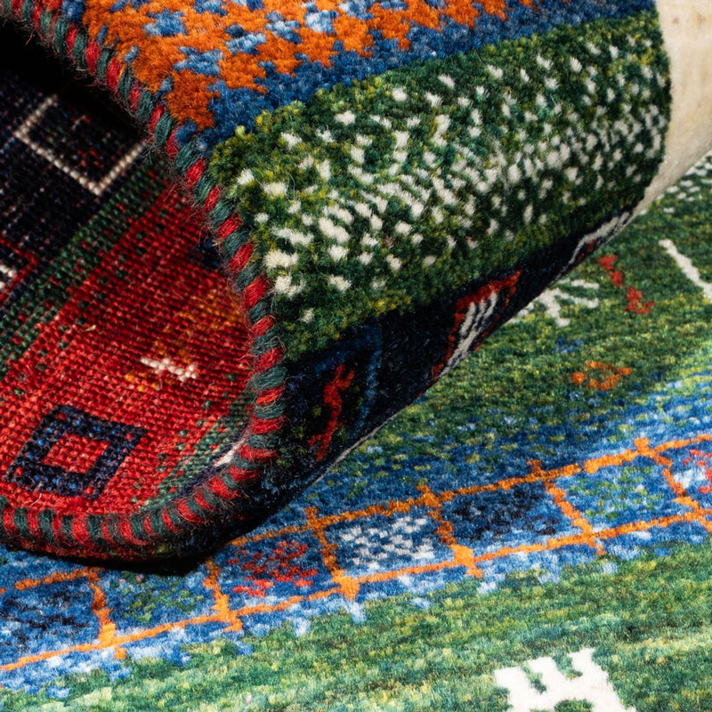 Gabbeh Tapijt - Loribaft Perzisch - Koninklijke - 132 x 83 cm - veelkleurig