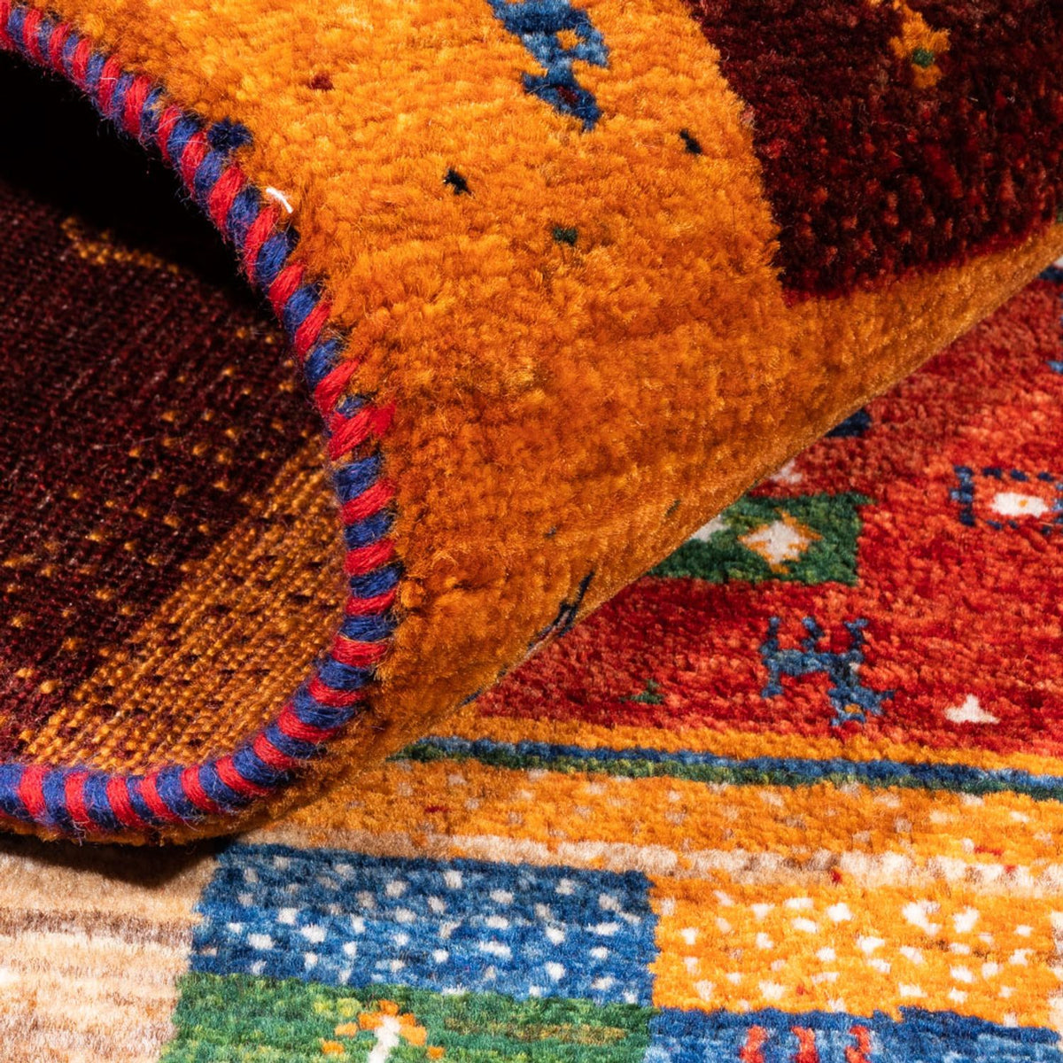 Gabbeh Tapijt - Loribaft Perzisch - Koninklijke - 192 x 152 cm - veelkleurig