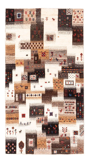 Gabbeh Tapijt - Loribaft Perzisch - Koninklijke - 147 x 85 cm - grijs