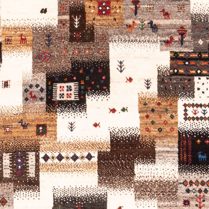 Gabbeh Tapijt - Loribaft Perzisch - Koninklijke - 147 x 85 cm - grijs