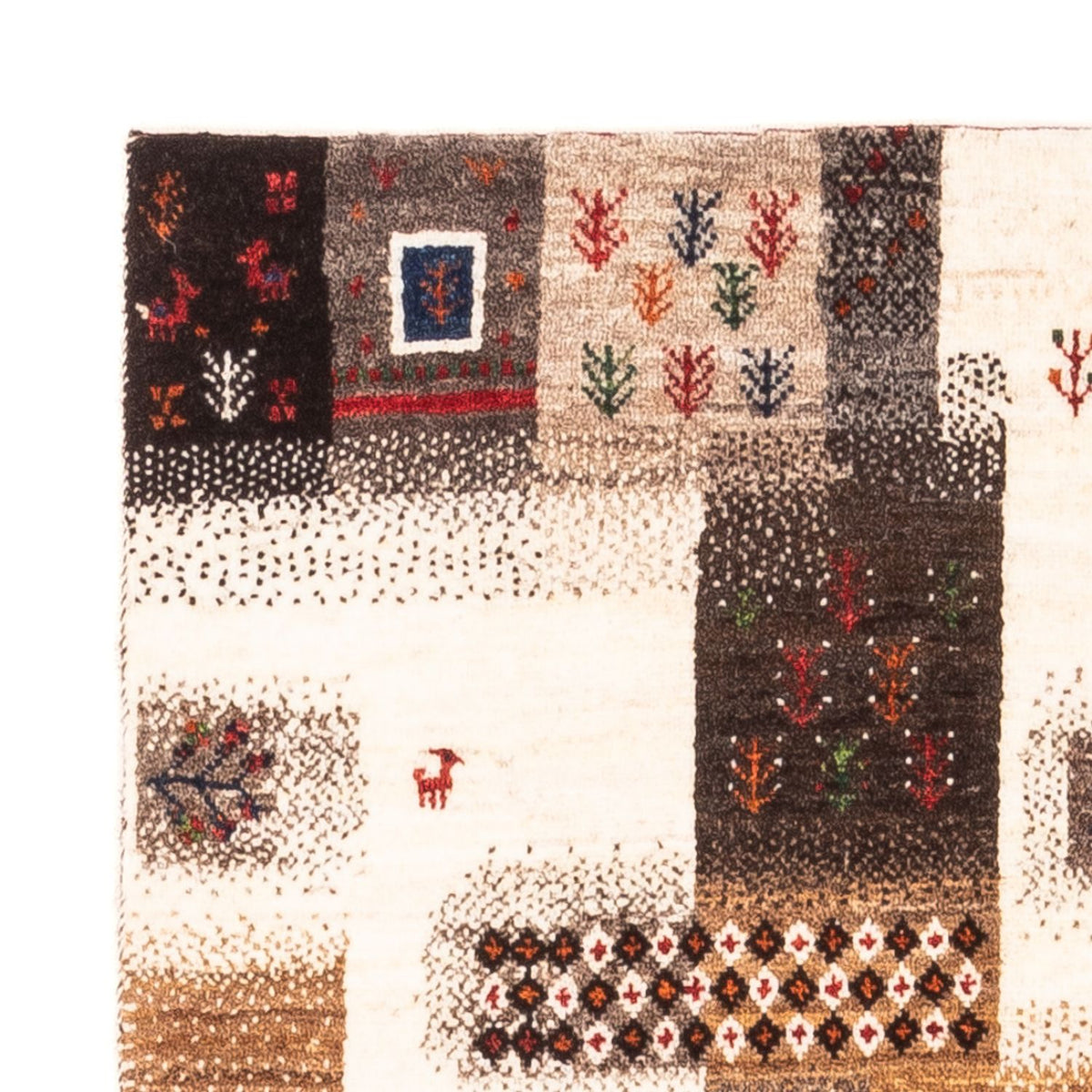 Gabbeh Tapijt - Loribaft Perzisch - Koninklijke - 147 x 85 cm - grijs