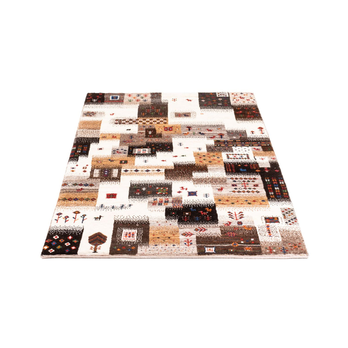 Gabbeh Tapijt - Loribaft Perzisch - Koninklijke - 147 x 85 cm - grijs