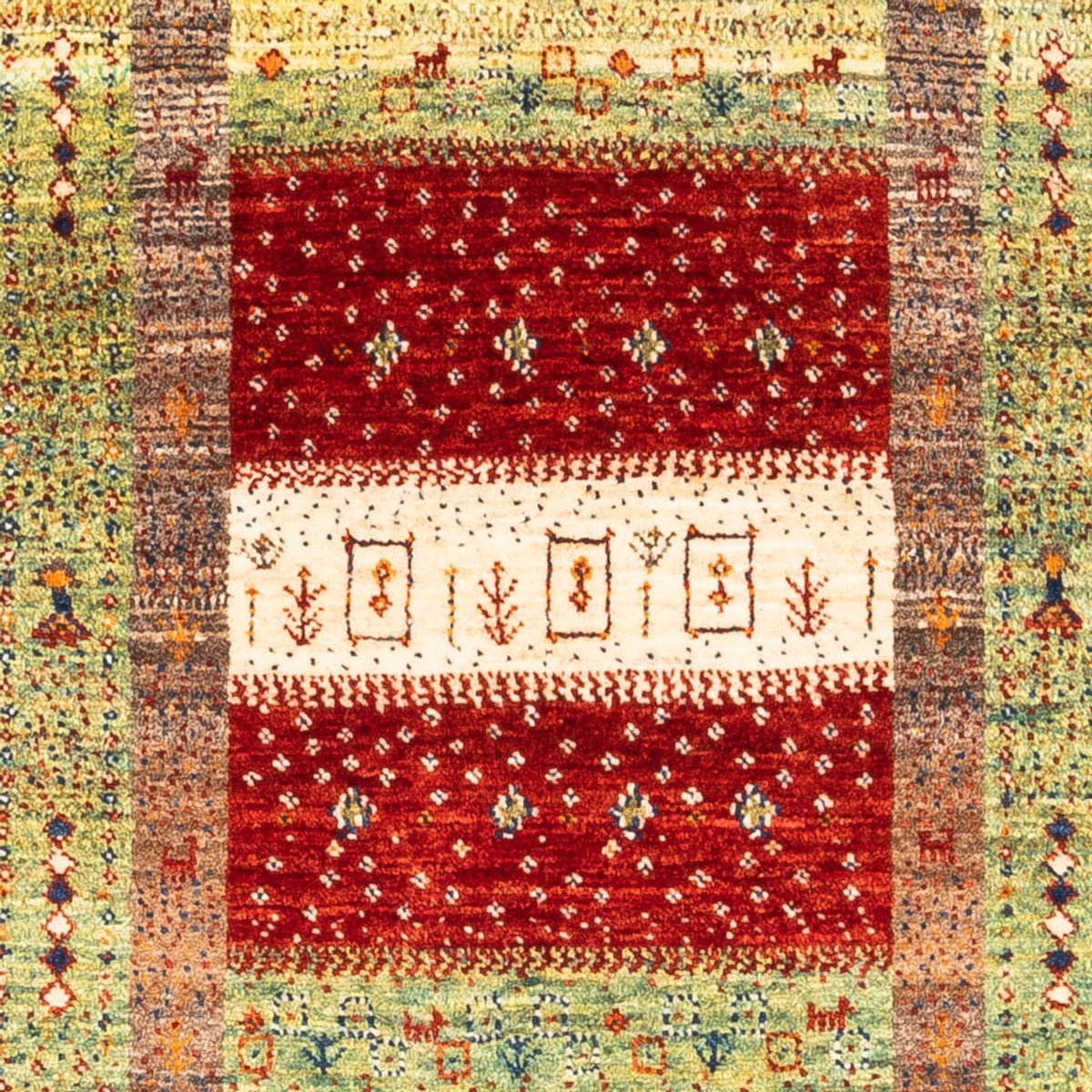 Gabbeh Tapijt - Loribaft Perzisch - Koninklijke - 145 x 90 cm - veelkleurig