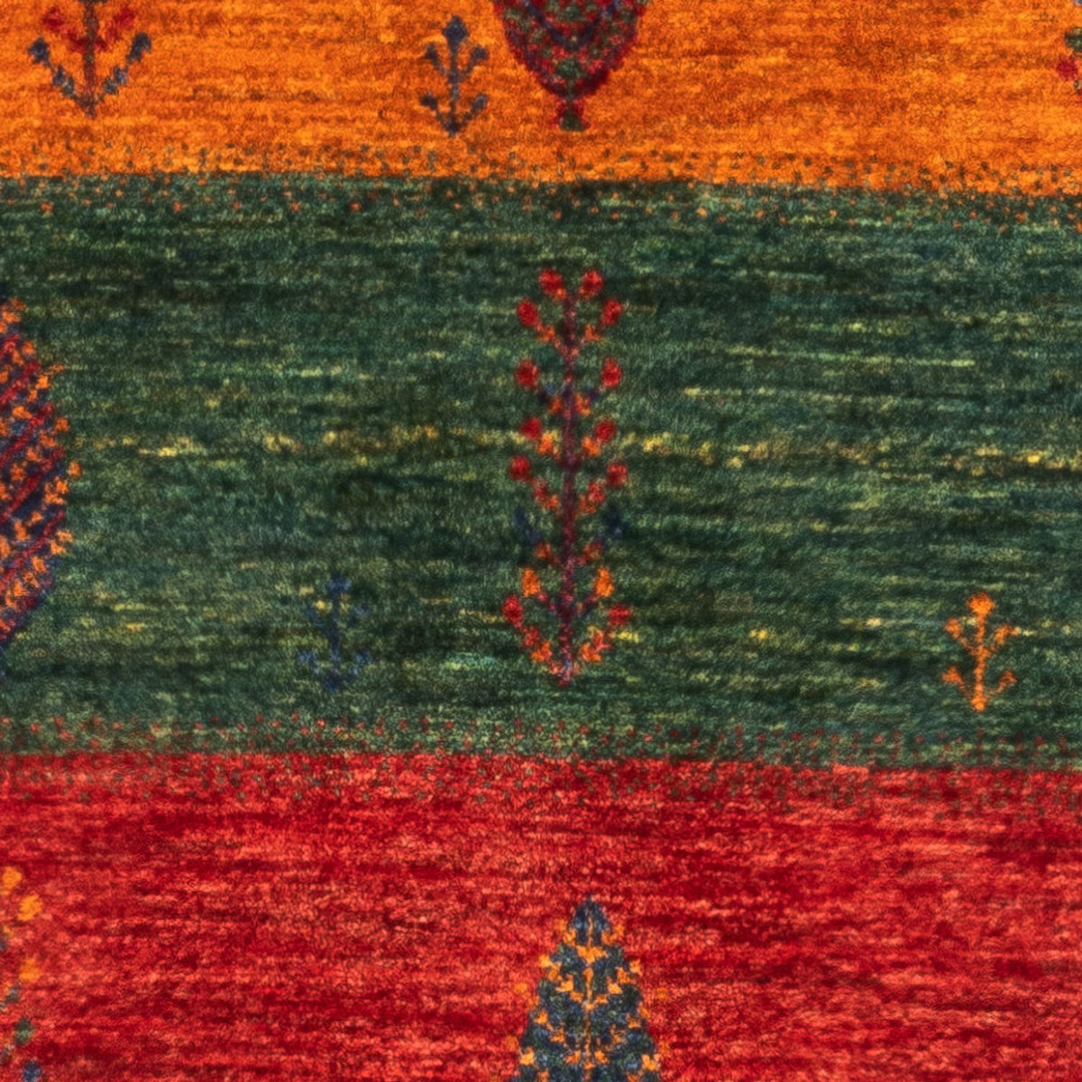 Gabbeh Tapijt - Loribaft Perzisch - Koninklijke - 138 x 84 cm - veelkleurig