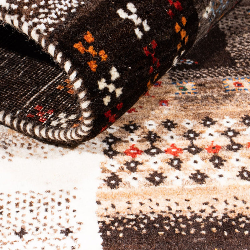 Gabbeh Tapijt - Loribaft Perzisch - Koninklijke - 126 x 85 cm - grijs