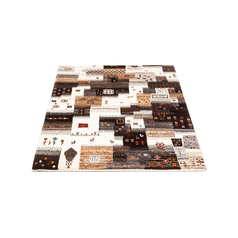 Gabbeh Tapijt - Loribaft Perzisch - Koninklijke - 126 x 85 cm - grijs