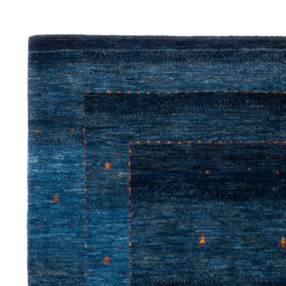 Gabbeh Tapijt - Loribaft Perzisch - 202 x 154 cm - blauw