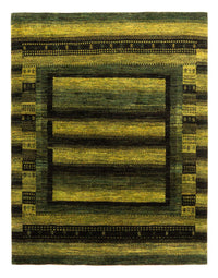 Gabbeh Tapijt - Loribaft Perzisch - Koninklijke - 199 x 154 cm - groen