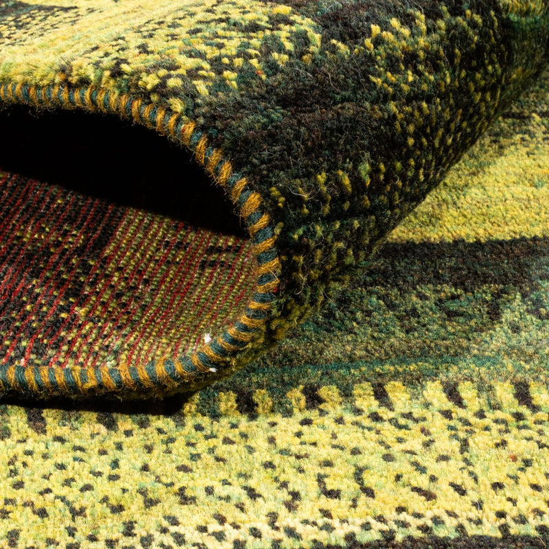 Gabbeh Tapijt - Loribaft Perzisch - Koninklijke - 199 x 154 cm - groen