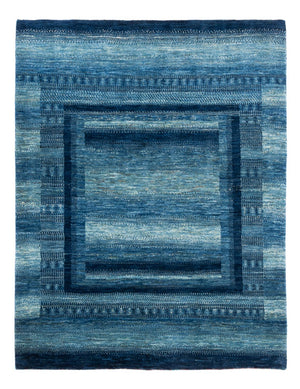 Gabbeh Tapijt - Loribaft Perzisch - Koninklijke - 198 x 158 cm - blauw