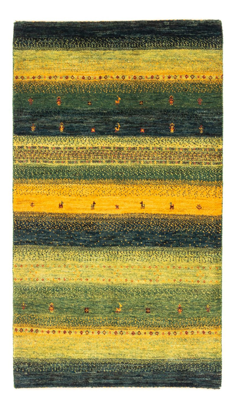 Gabbeh Tapijt - Loribaft Perzisch - Koninklijke - 133 x 82 cm - groen