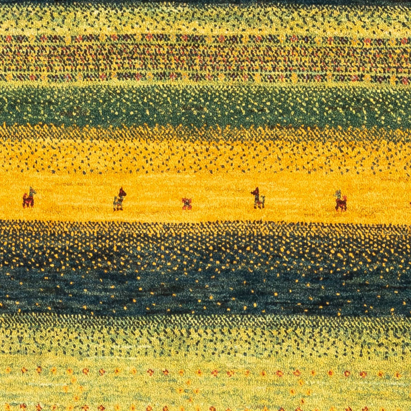 Gabbeh Tapijt - Loribaft Perzisch - Koninklijke - 133 x 82 cm - groen