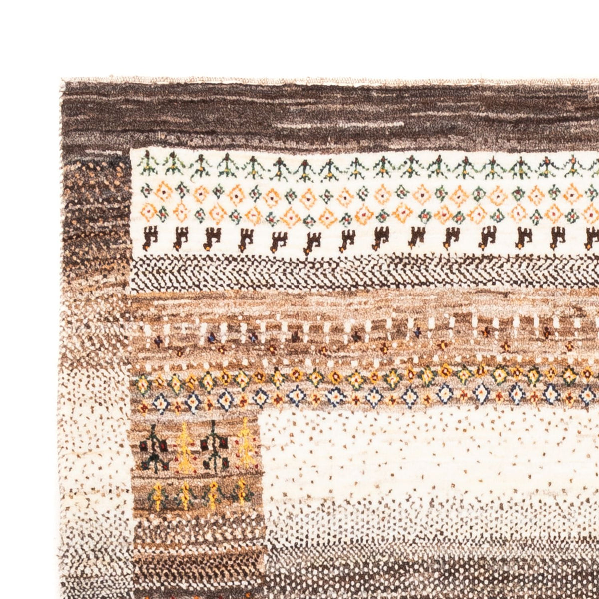 Gabbeh Tapijt - Loribaft Perzisch - Koninklijke - 200 x 127 cm - natuur