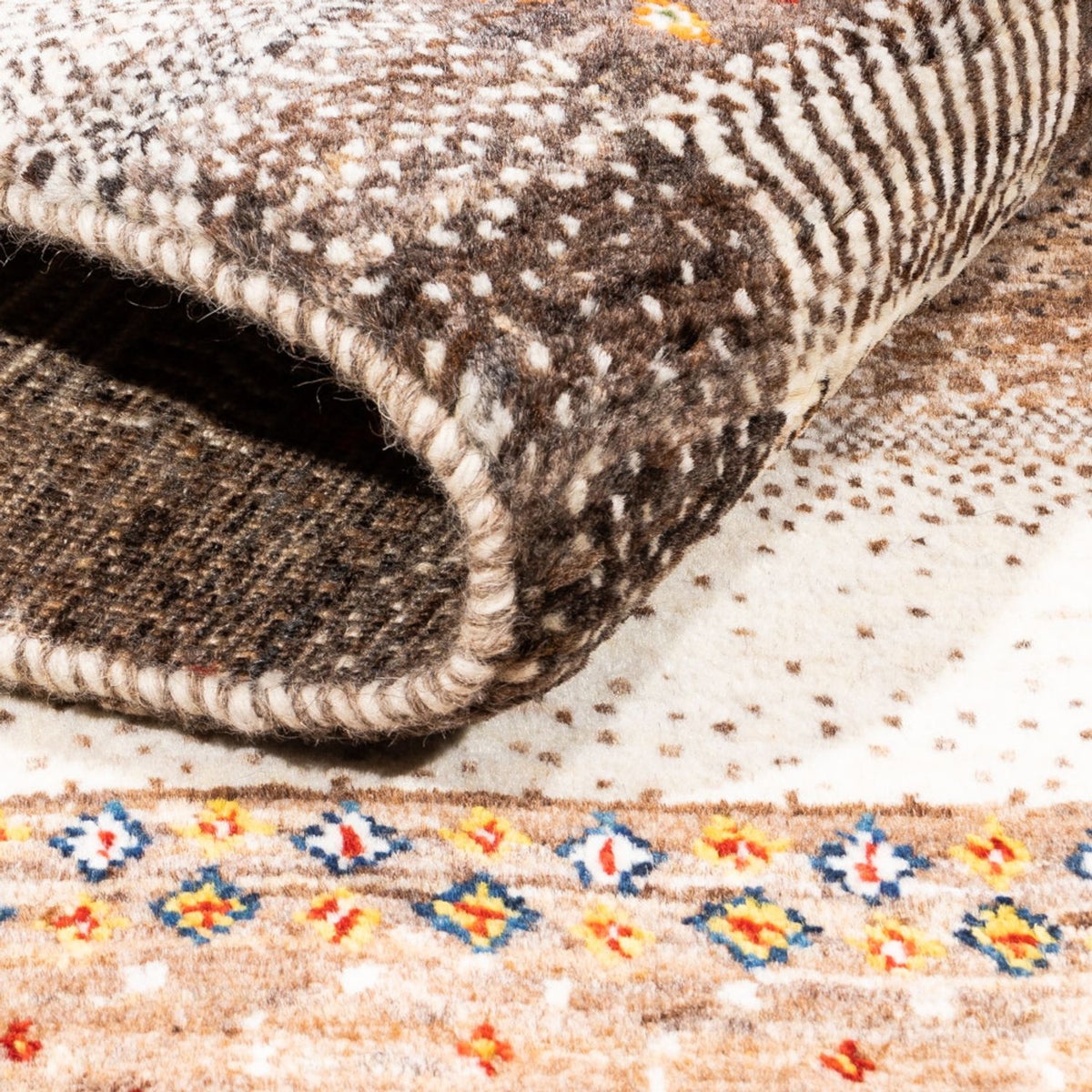 Gabbeh Tapijt - Loribaft Perzisch - Koninklijke - 200 x 127 cm - natuur