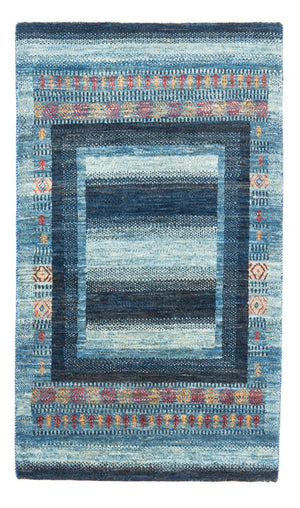 Gabbeh Tapijt - Loribaft Perzisch - Koninklijke - 128 x 78 cm - blauw