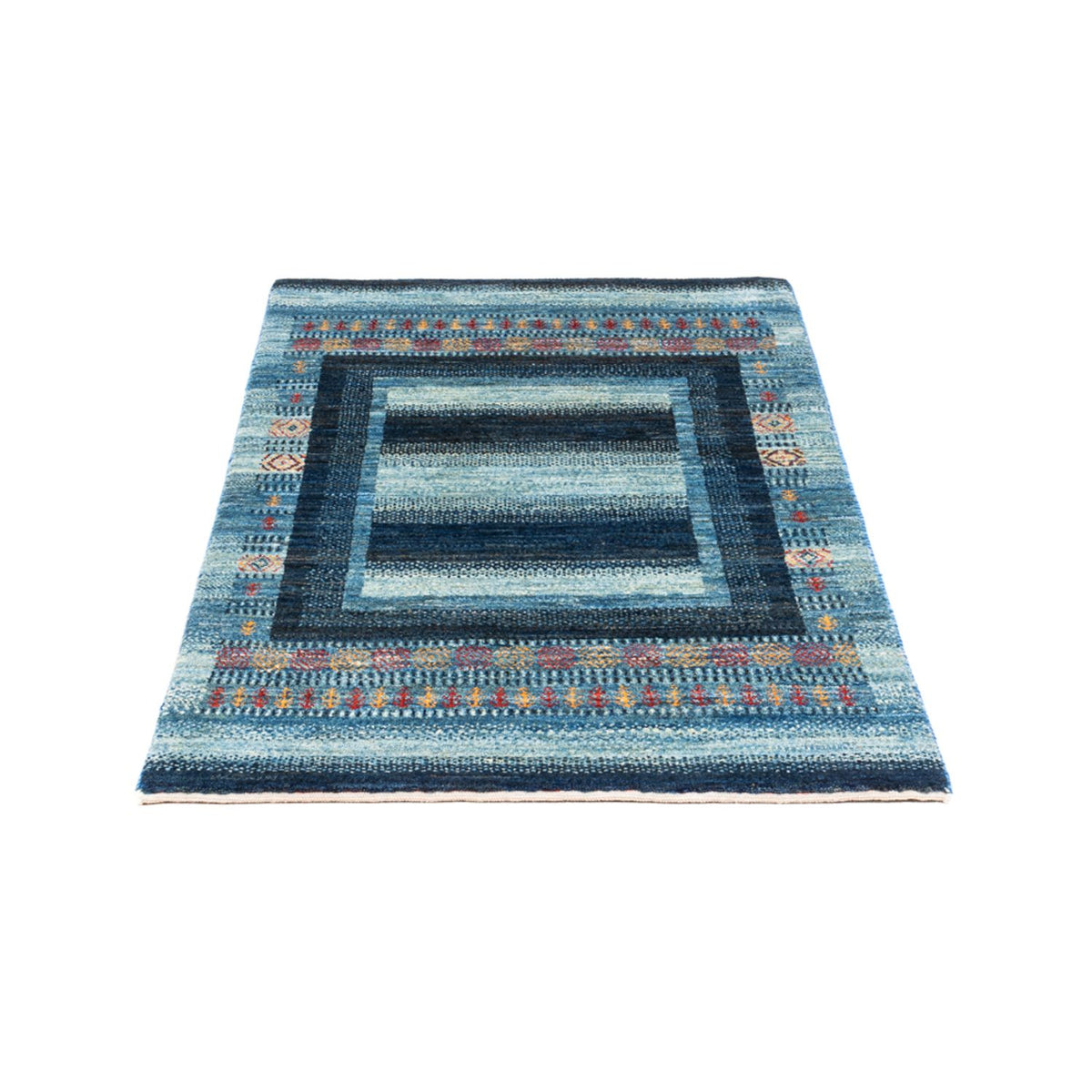 Gabbeh Tapijt - Loribaft Perzisch - Koninklijke - 128 x 78 cm - blauw