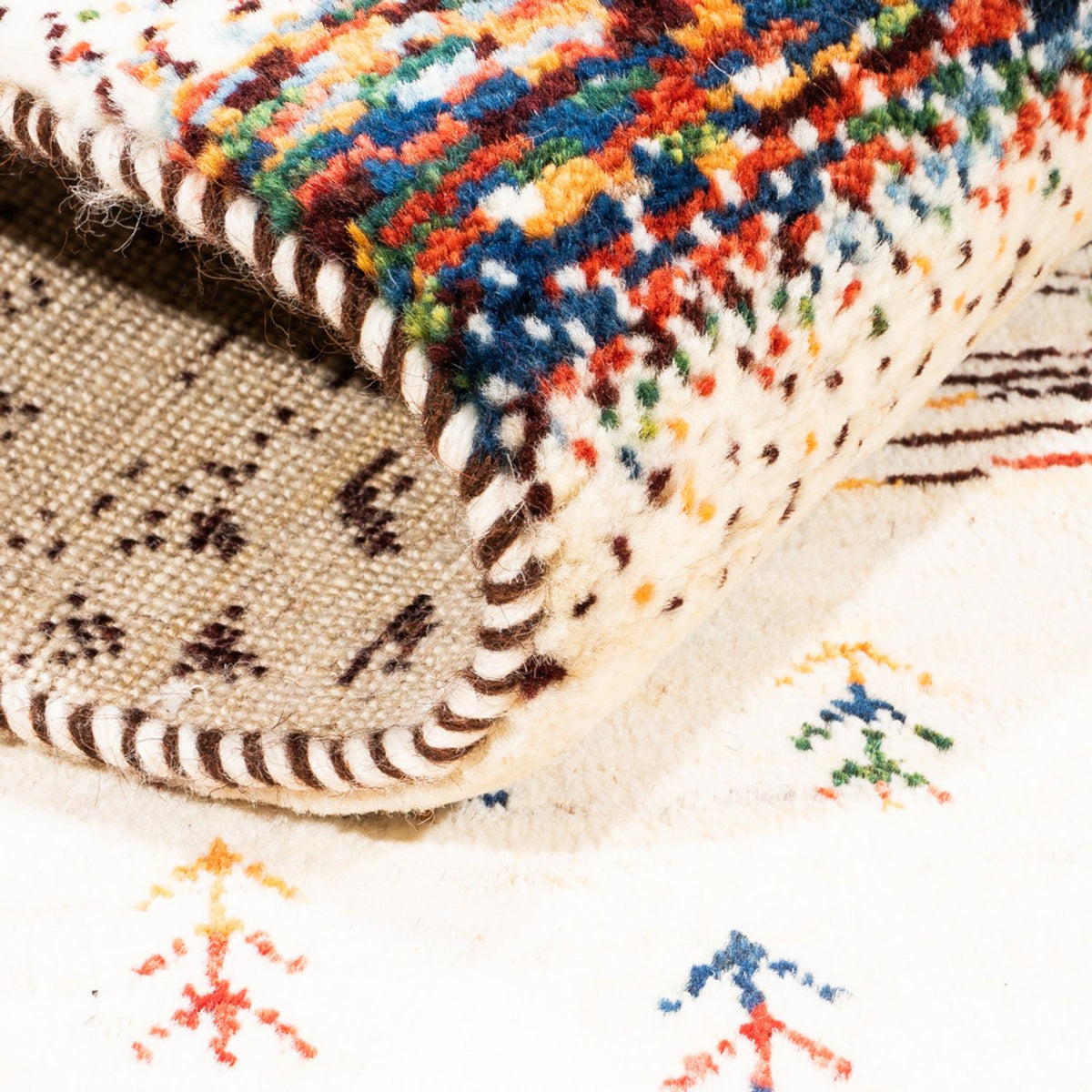 Gabbeh Tapijt - Loribaft Perzisch - Koninklijke - 120 x 83 cm - veelkleurig