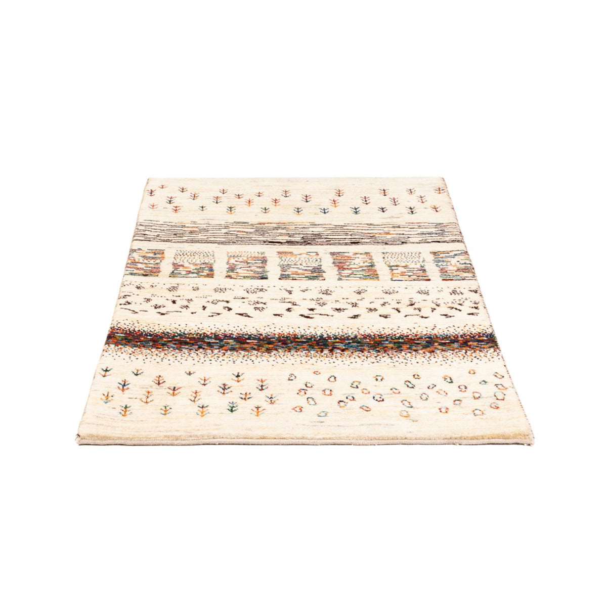 Gabbeh Tapijt - Loribaft Perzisch - Koninklijke - 120 x 83 cm - veelkleurig