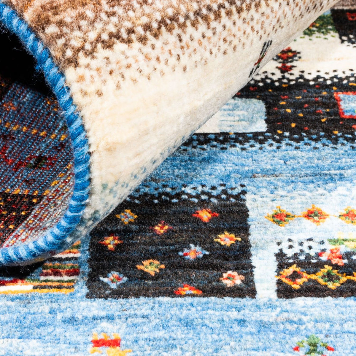 Gabbeh Tapijt - Loribaft Perzisch - Koninklijke - 162 x 106 cm - veelkleurig