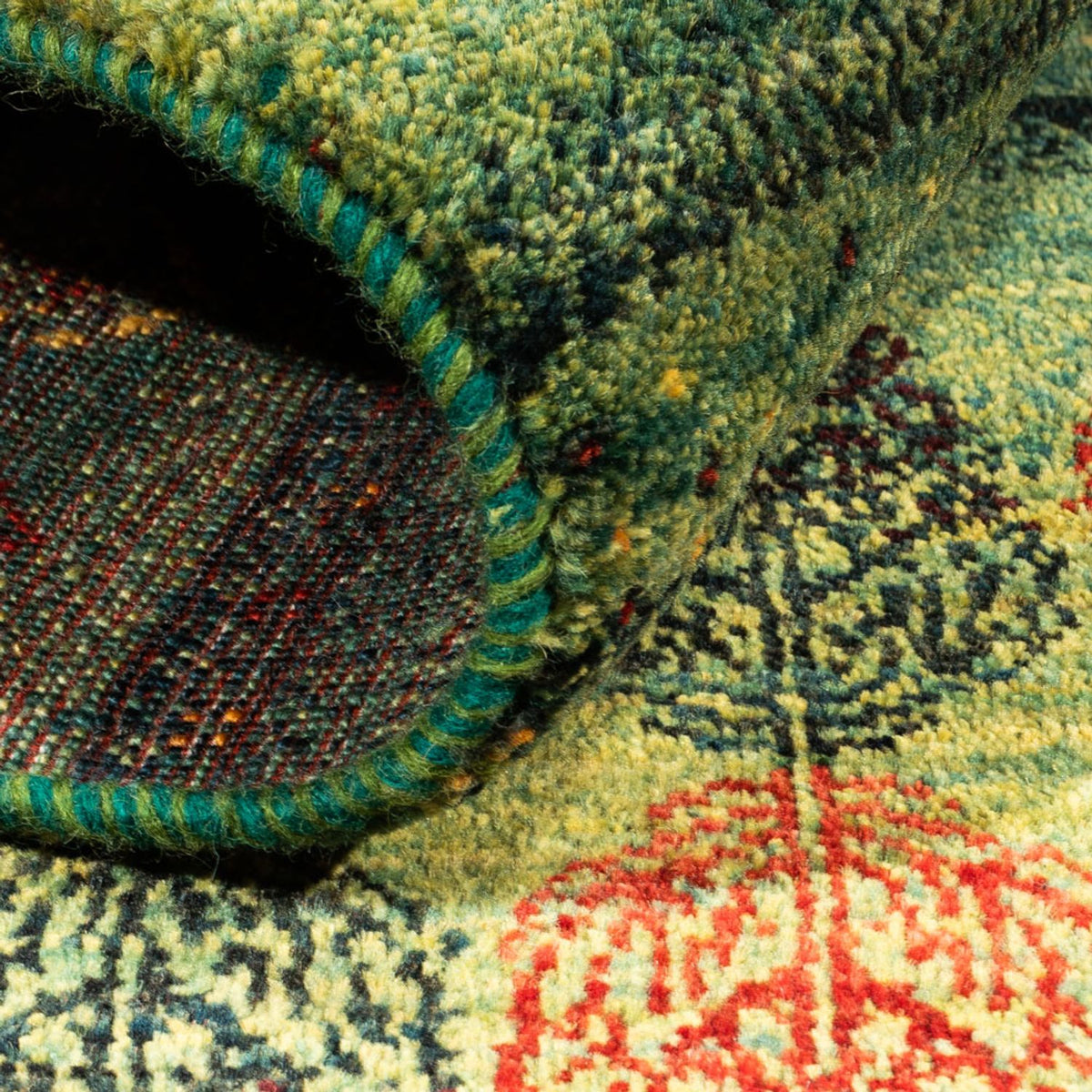 Gabbeh Tapijt - Loribaft Perzisch - Koninklijke - 138 x 87 cm - veelkleurig