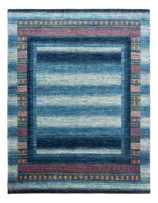 Gabbeh Tapijt - Loribaft Perzisch - Koninklijke - 198 x 152 cm - blauw