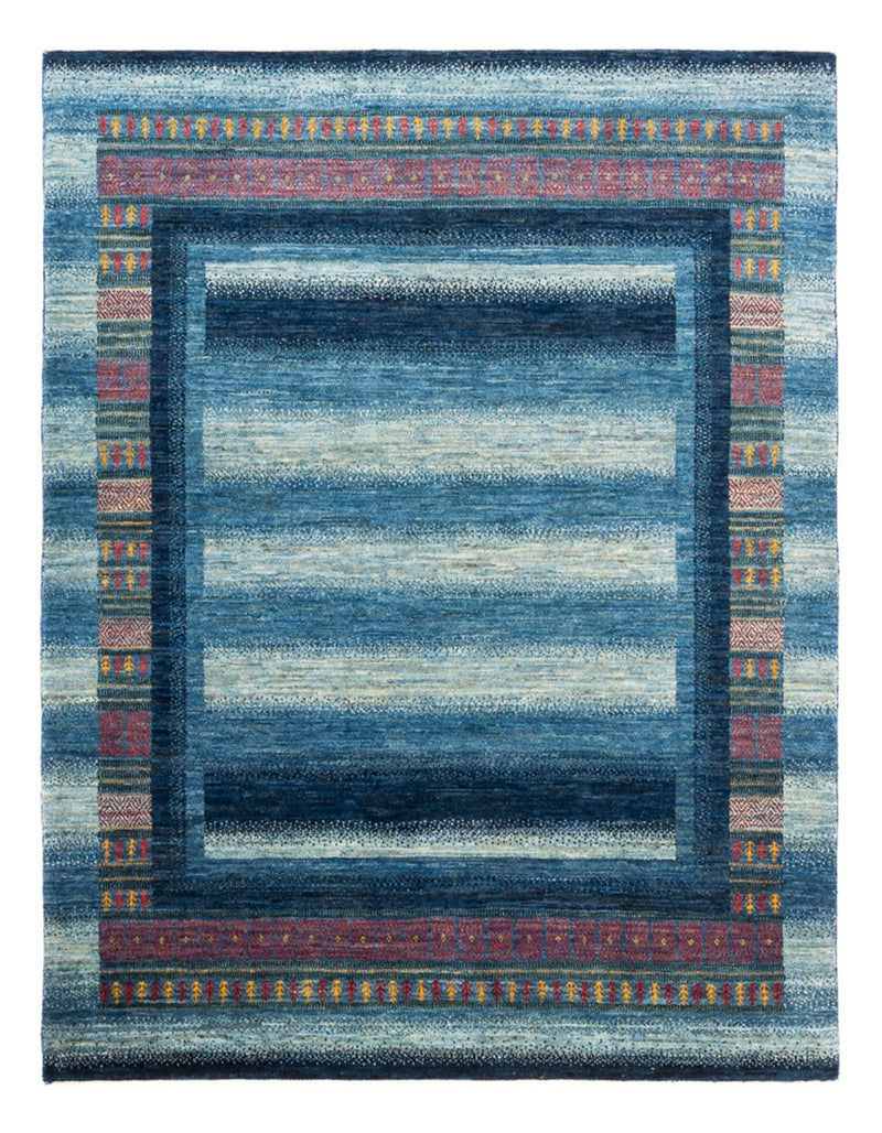 Gabbeh Tapijt - Loribaft Perzisch - Koninklijke - 198 x 152 cm - blauw
