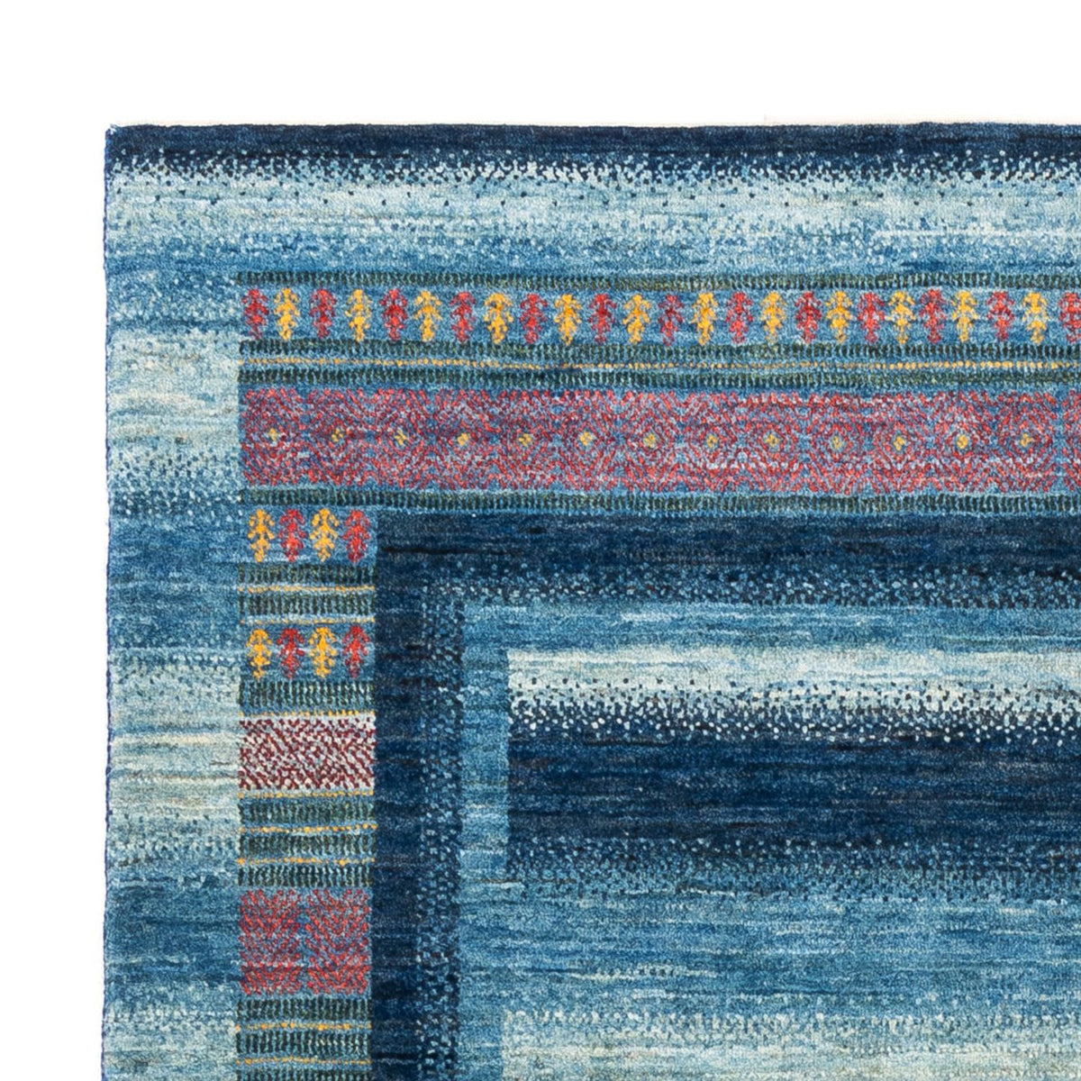 Gabbeh Tapijt - Loribaft Perzisch - Koninklijke - 198 x 152 cm - blauw
