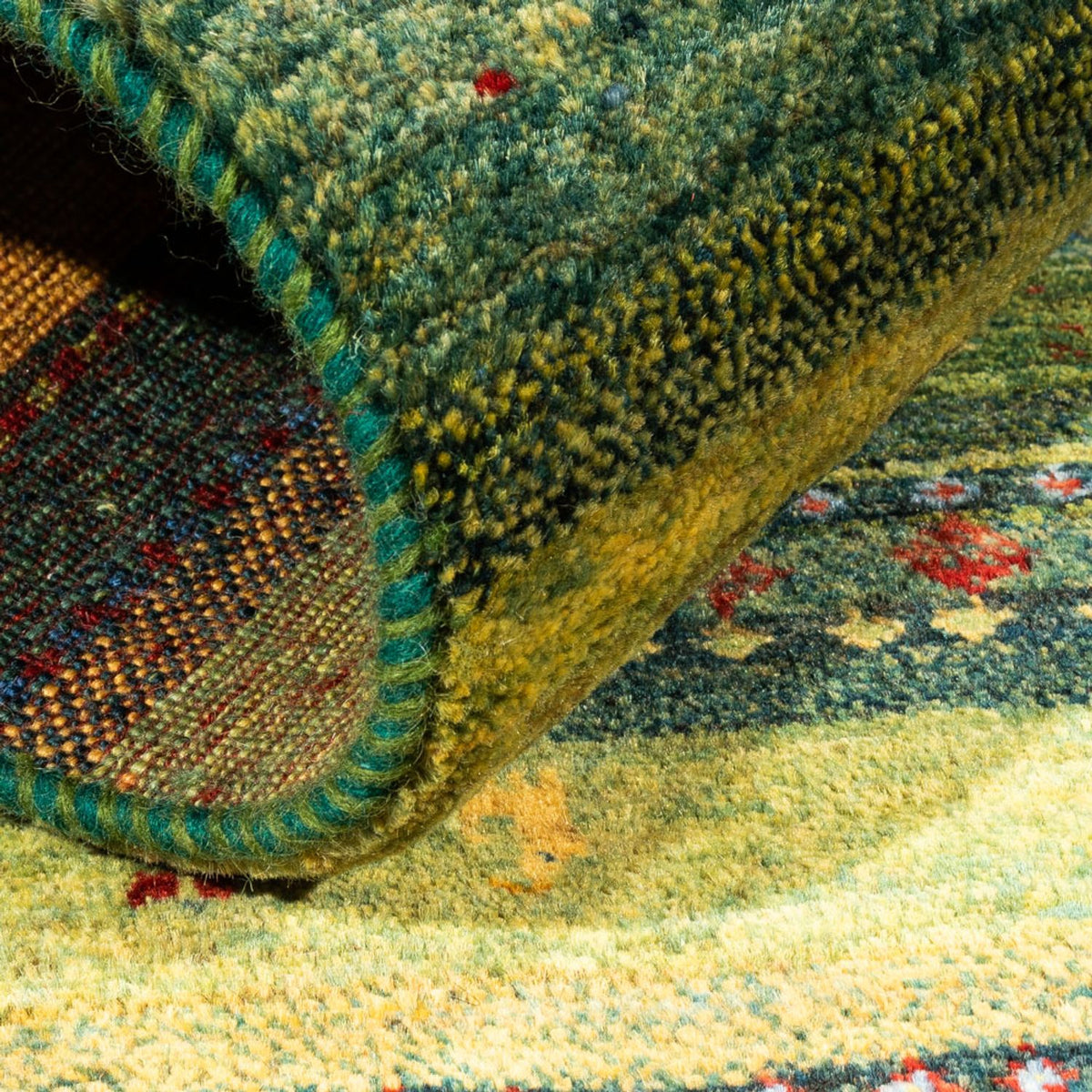 Gabbeh Tapijt - Loribaft Perzisch - Koninklijke - 128 x 85 cm - veelkleurig