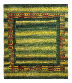 Gabbeh Tapijt - Loribaft Perzisch - Koninklijke - 192 x 165 cm - groen