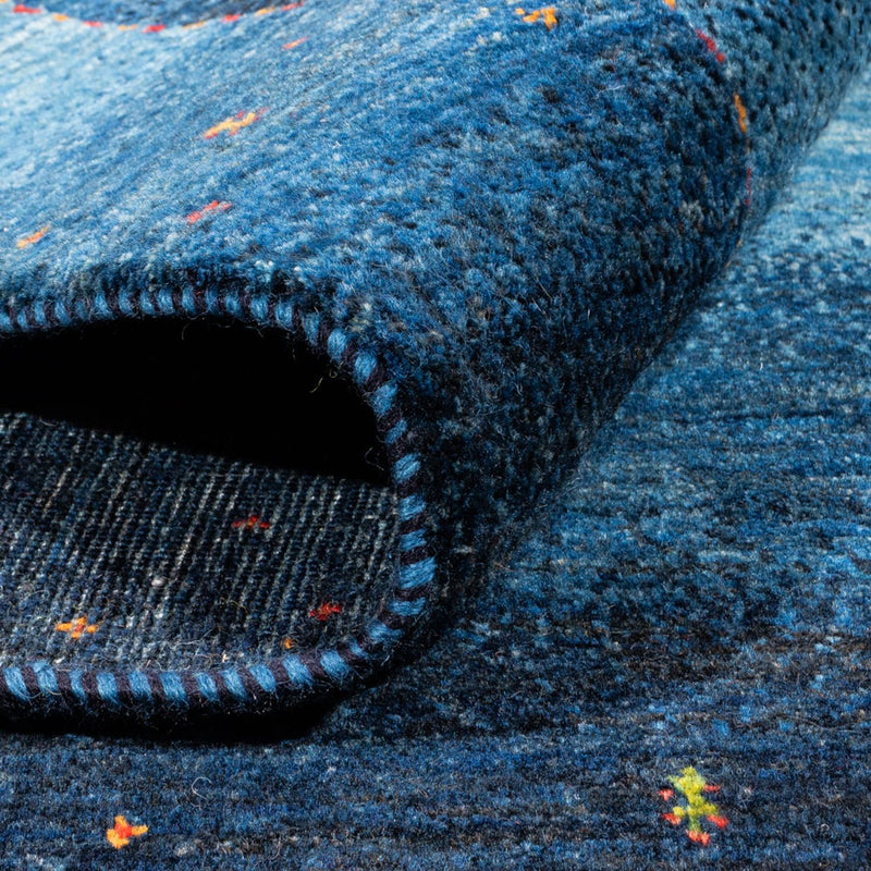 Gabbeh Tapijt - Loribaft Perzisch - 204 x 153 cm - blauw