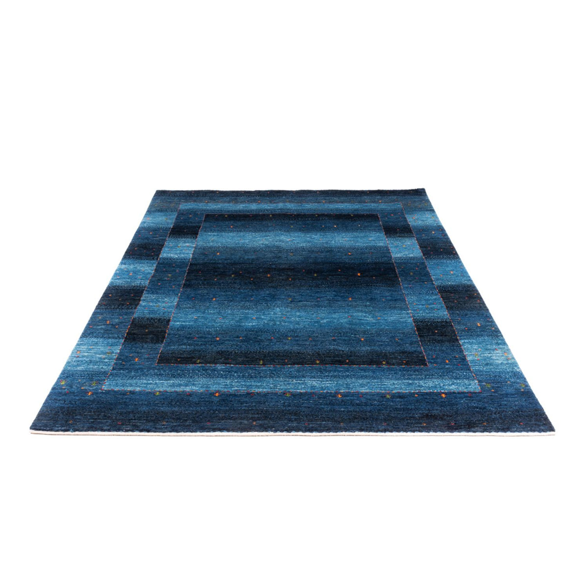 Gabbeh Tapijt - Loribaft Perzisch - 204 x 153 cm - blauw