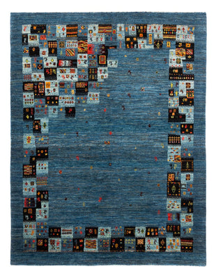 Gabbeh Tapijt - Loribaft Perzisch - Koninklijke - 199 x 154 cm - blauw