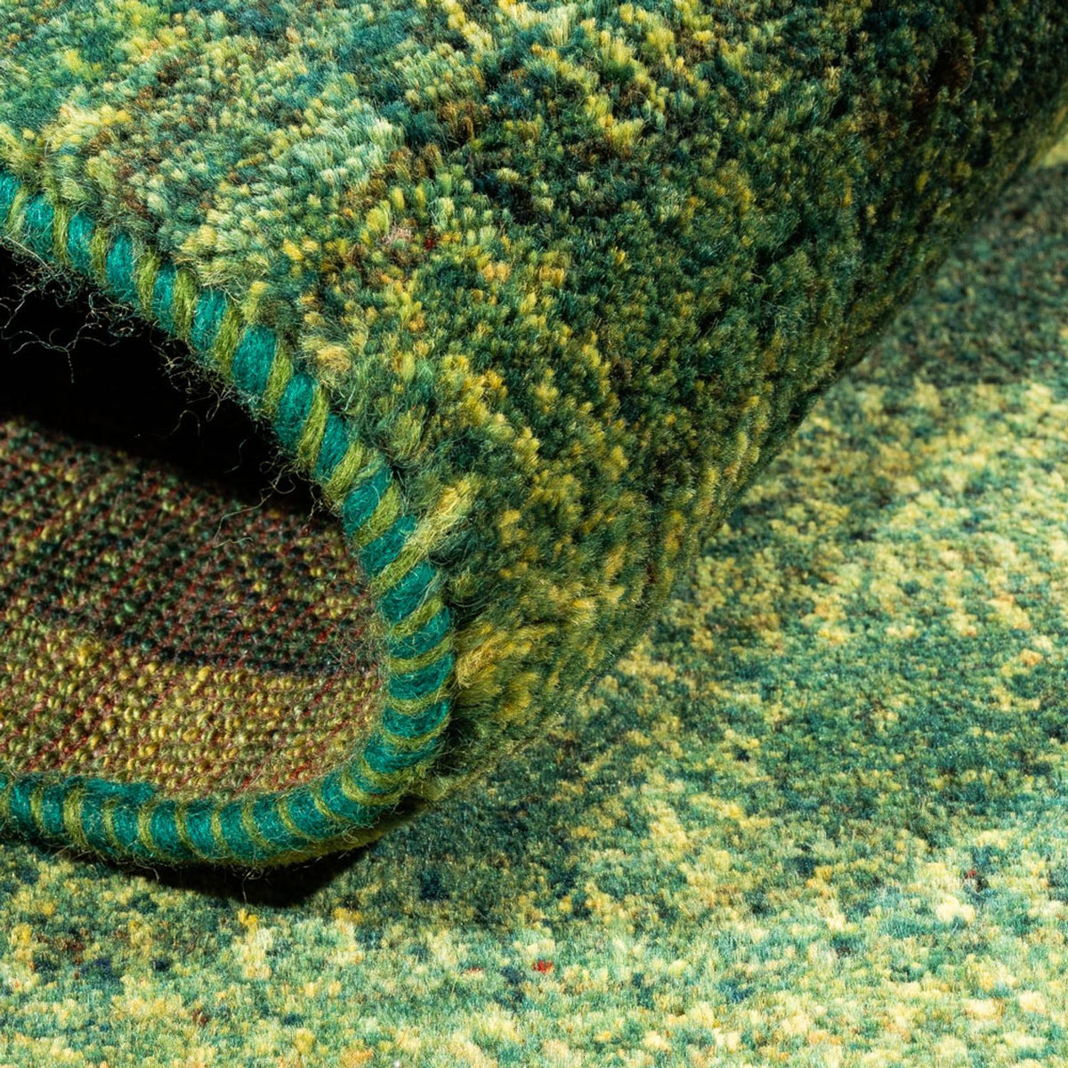 Gabbeh Tapijt - Loribaft Perzisch - Koninklijke - 150 x 97 cm - groen