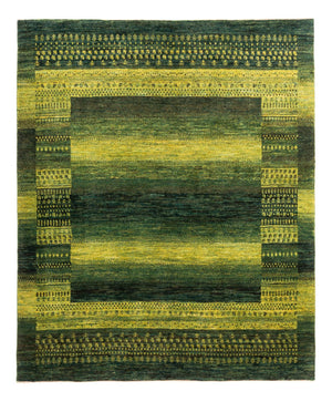 Gabbeh Tapijt - Loribaft Perzisch - Koninklijke - 196 x 165 cm - groen