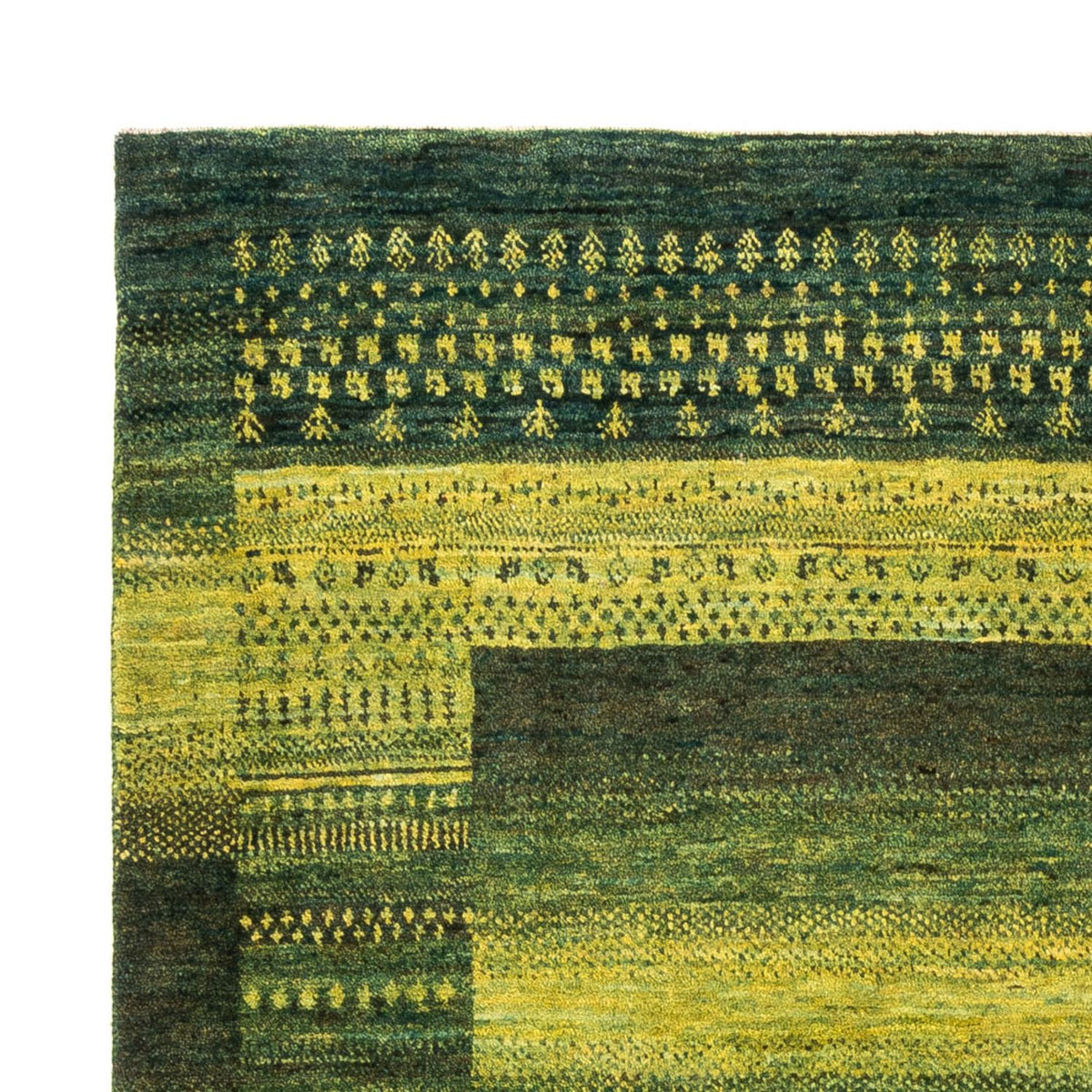 Gabbeh Tapijt - Loribaft Perzisch - Koninklijke - 196 x 165 cm - groen