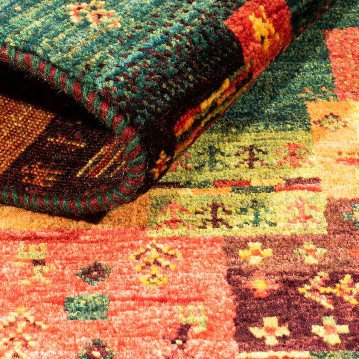 Gabbeh Tapijt - Loribaft Perzisch - Koninklijke - 137 x 84 cm - veelkleurig