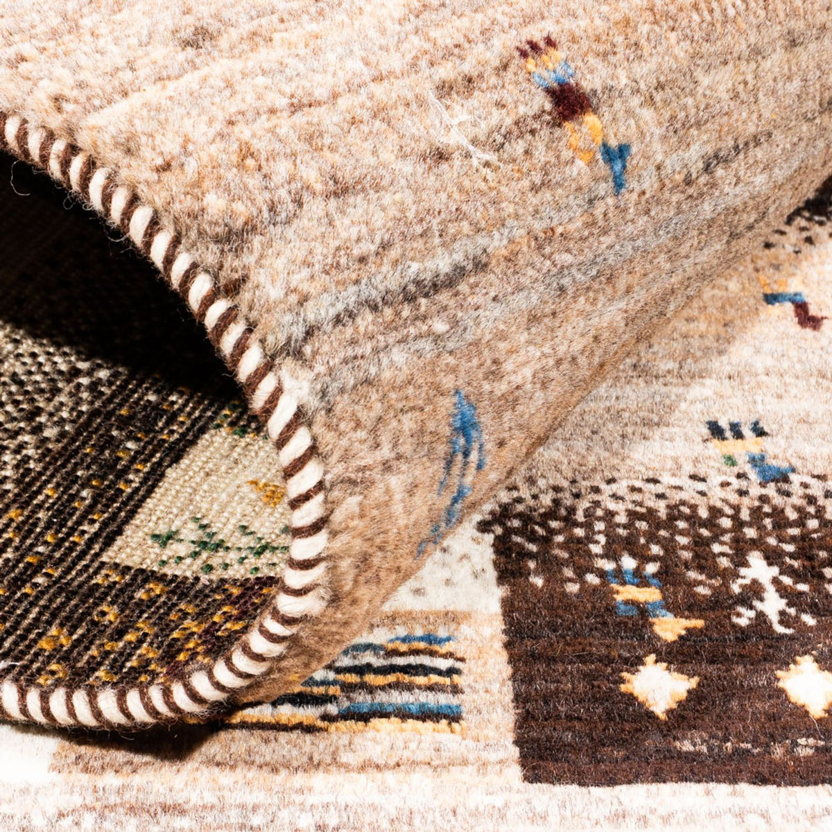 Gabbeh Tapijt - Loribaft Perzisch - Koninklijke - 158 x 111 cm - veelkleurig