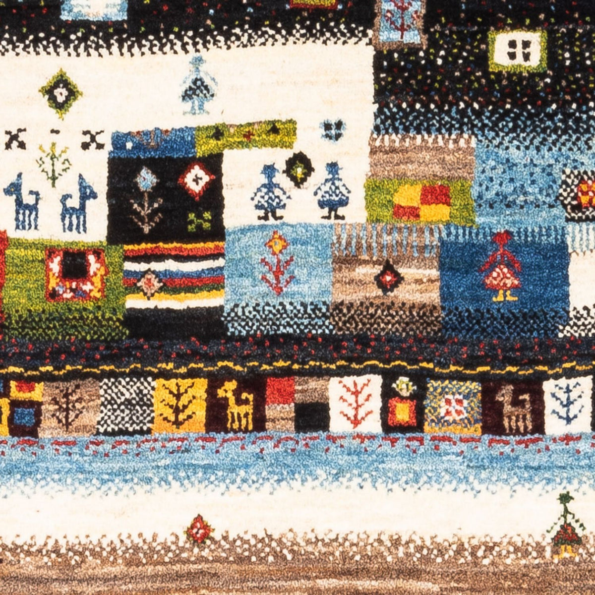 Gabbeh Tapijt - Loribaft Perzisch - Koninklijke - 132 x 85 cm - veelkleurig