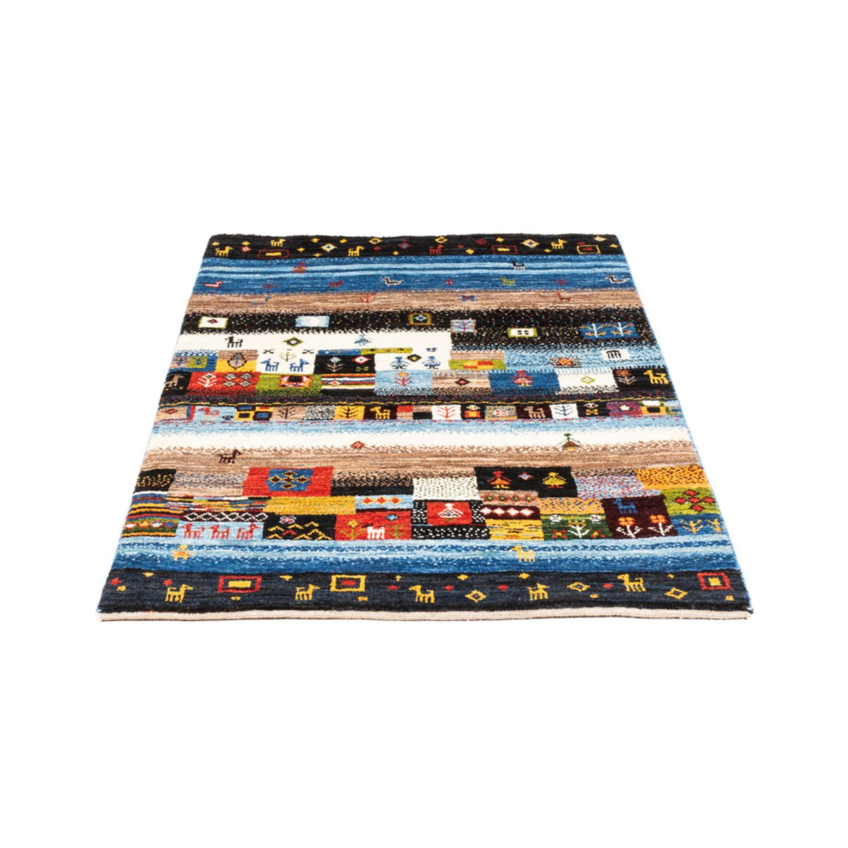 Gabbeh Tapijt - Loribaft Perzisch - Koninklijke - 132 x 85 cm - veelkleurig