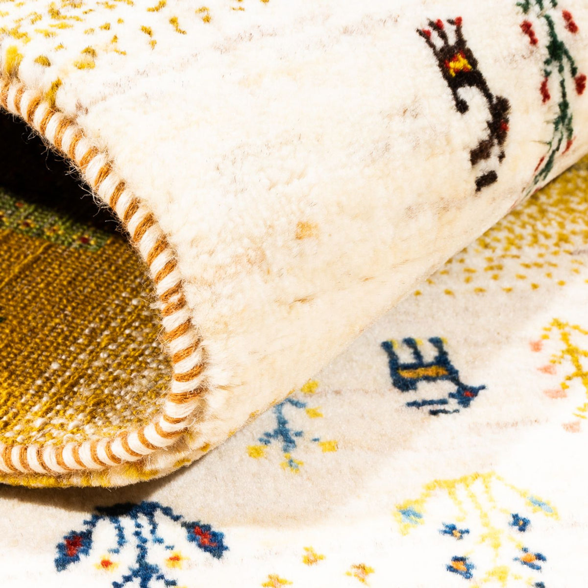 Gabbeh Tapijt - Loribaft Perzisch - 156 x 96 cm - veelkleurig