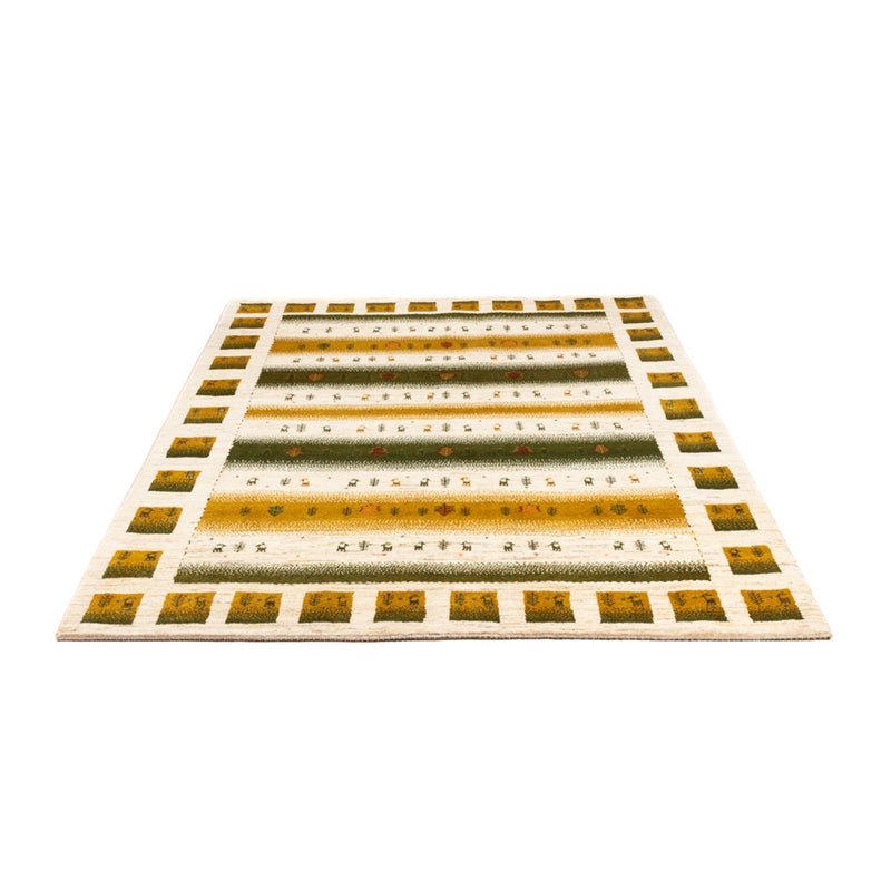 Gabbeh Tapijt - Loribaft Perzisch - 203 x 158 cm - natuur